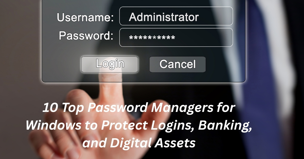 10 Top Password Managers for Windows to Protect Logins, Banking, and Digital Assets