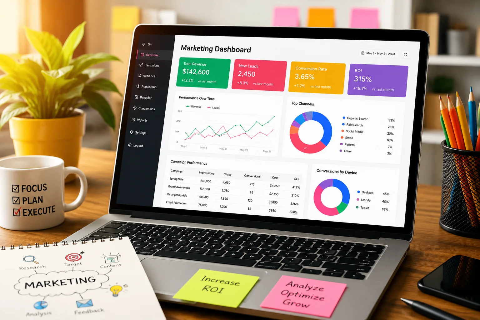 marketing dashboards