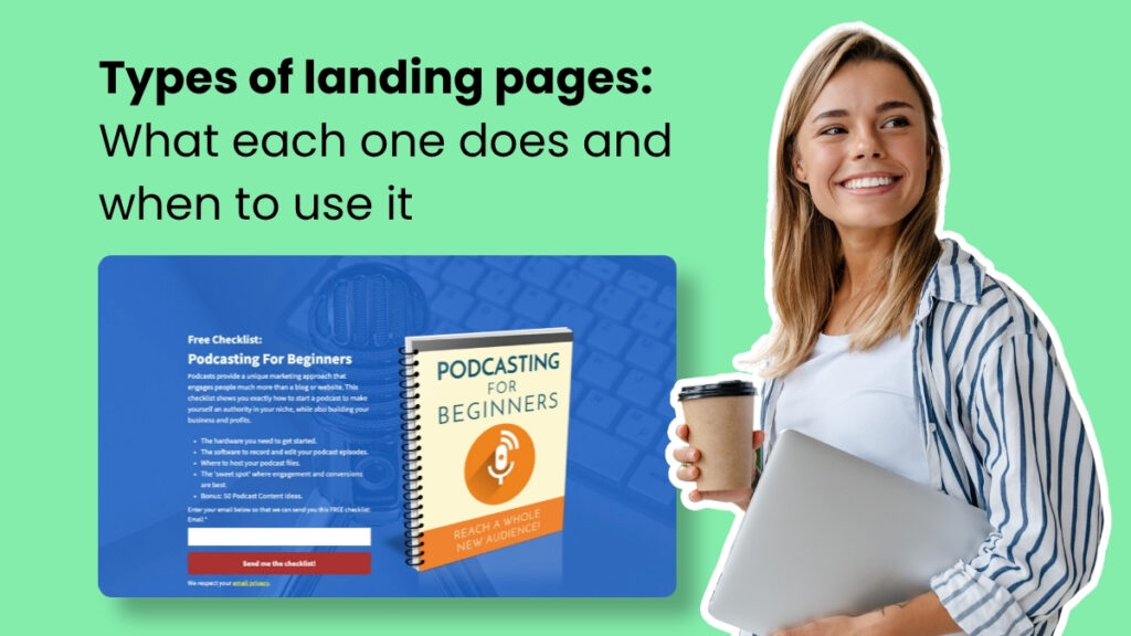 14 Types of landing pages: What each one does and when to use it