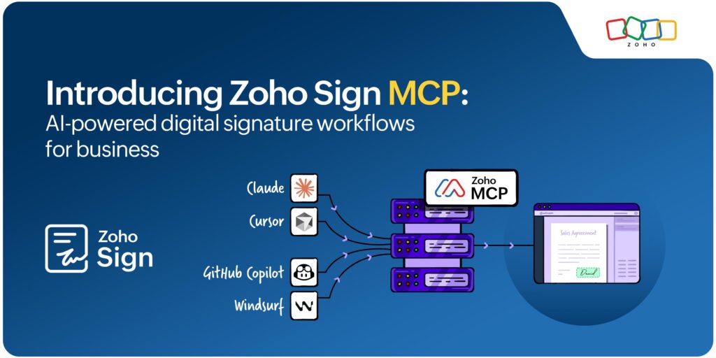 AI-powered digital signature workflows with Zoho Sign MCP