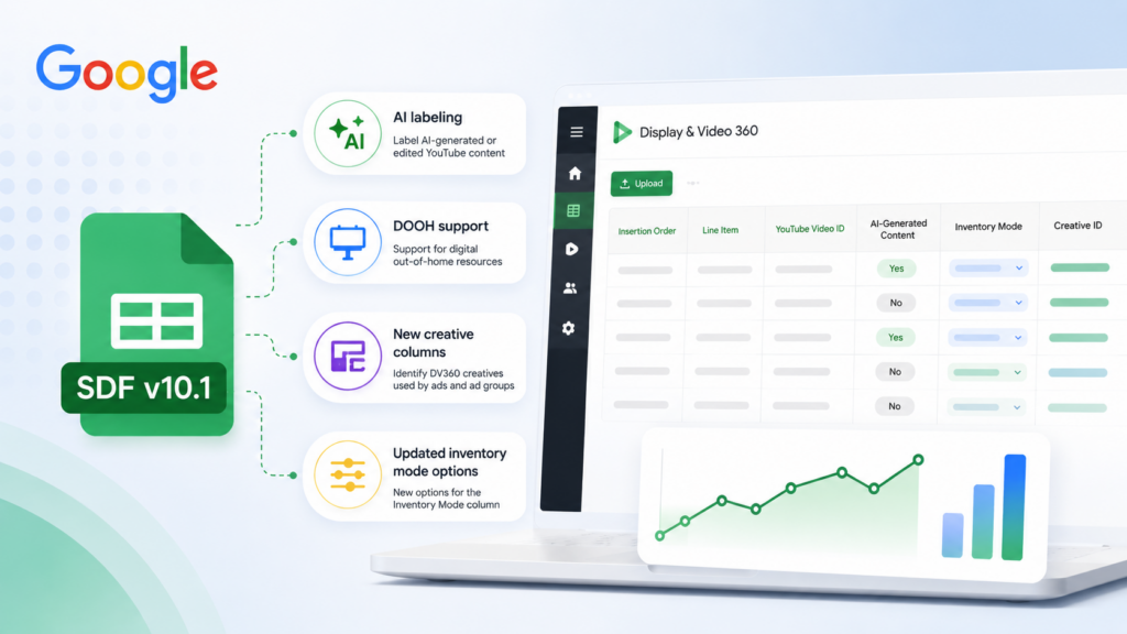 Google launches Structured Data Files v10.1 for Display & Video 360