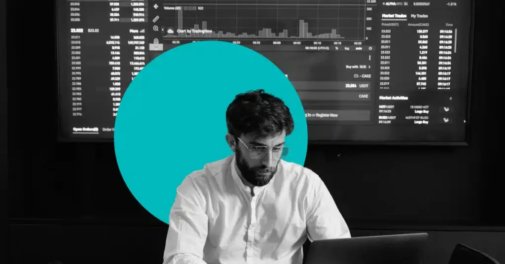 Marketer leveraging AI marketing for manufacturing in his daily processes.