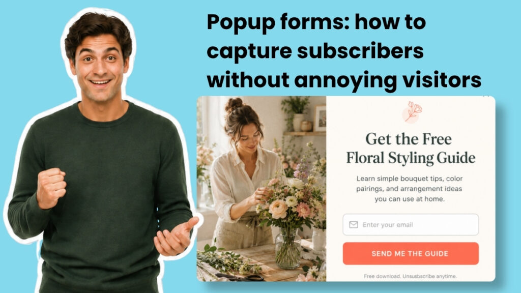 Popup forms: how to capture subscribers without annoying visitors