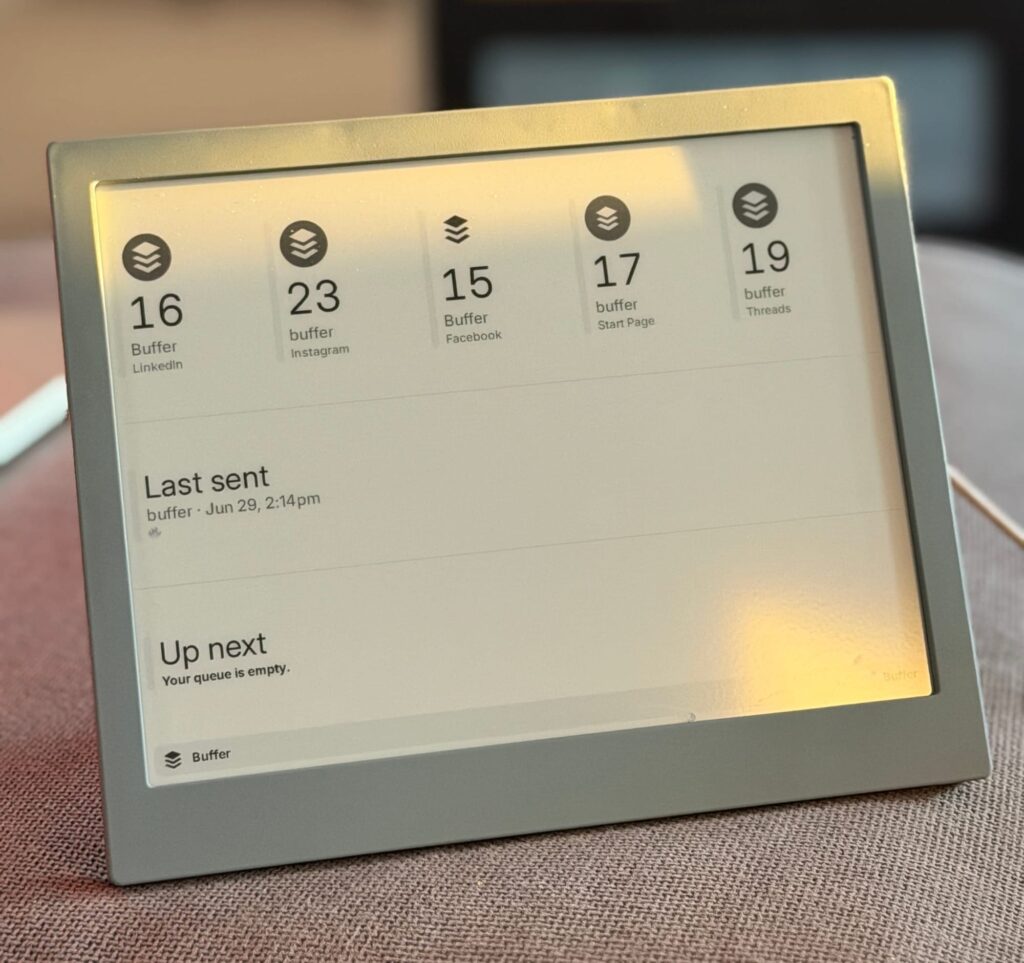 The Buffer Plugin for TRMNL Is Here, and We're Giving Some Devices Away