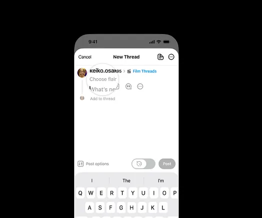 Threads adds flair tags for community posts