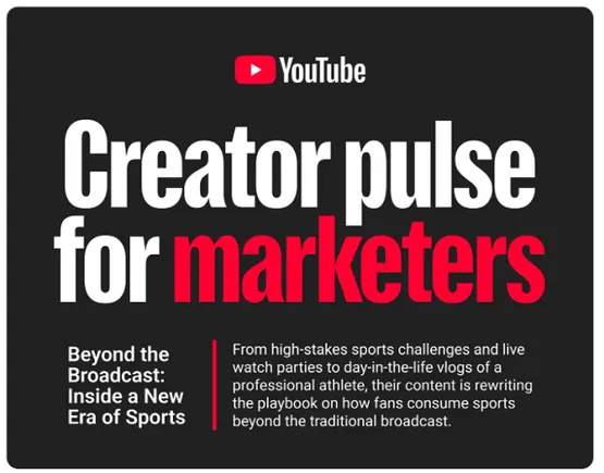 YouTube highlights brand partnerships with sports creators