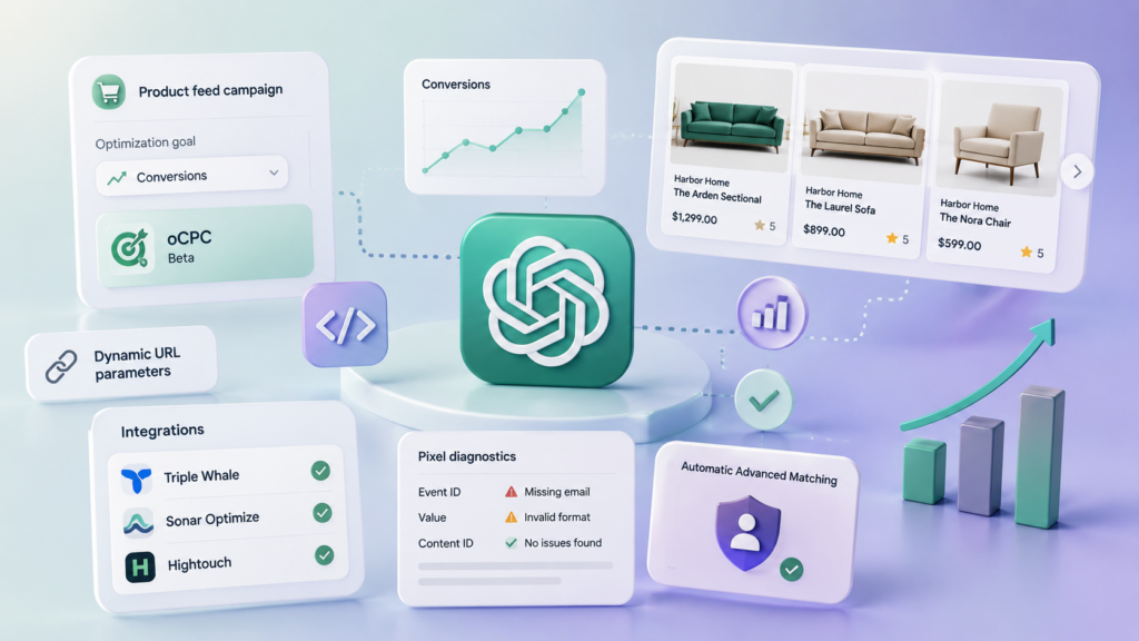 ChatGPT Ads rolls out oCPC campaigns, AAM and product carousels