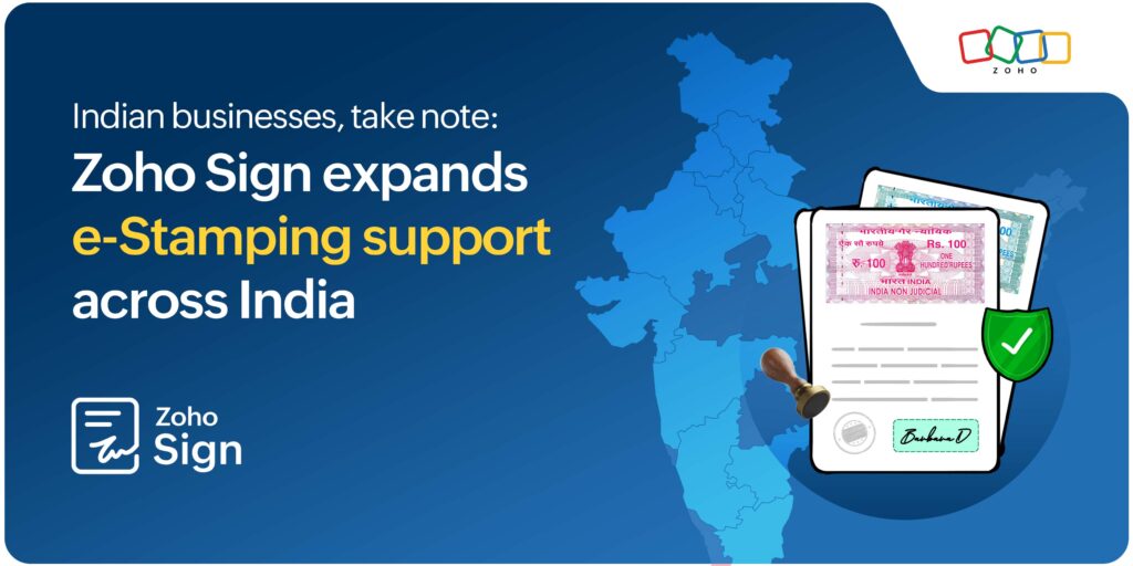 Pan-India e-Stamping in Zoho Sign