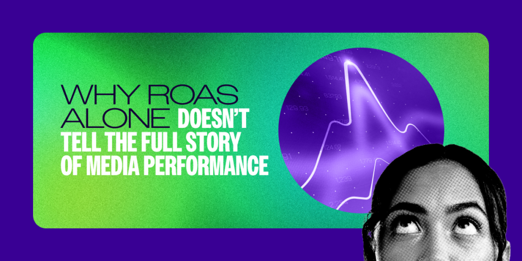 woman looking up with the words why ROAS alone doesn